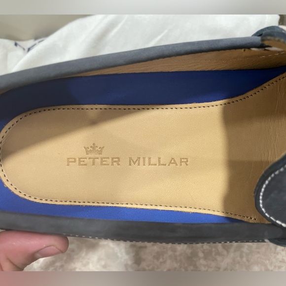 Men’s Causal Dress Shoes Black and  Blue Peter Millar - Picture 3 of 6